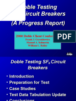 Pruebas Doble para Interruptores en SF6