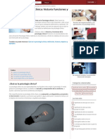 Qué Es La Psicología Clínica Historia, Funciones y Objetivos