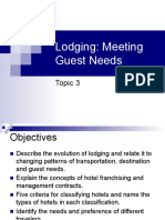 Topic 3 Lodging Meeting Guests Needs