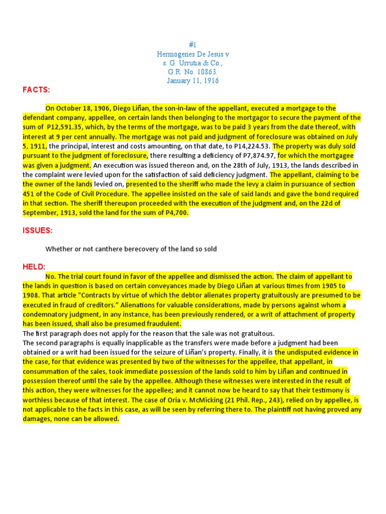 Analysis of a dispute over property ownership between presumptive heirs