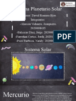 Sistema Planetario Solar - Grupo Geologia D