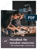 Handbok För Minskat Matsvinn - För Restauranger I Privat Regi