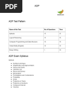 ADP Pattern Topics