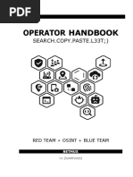 Operator Handbook Red Team Osint Blue Team Reference V10nbsped 9798605493952