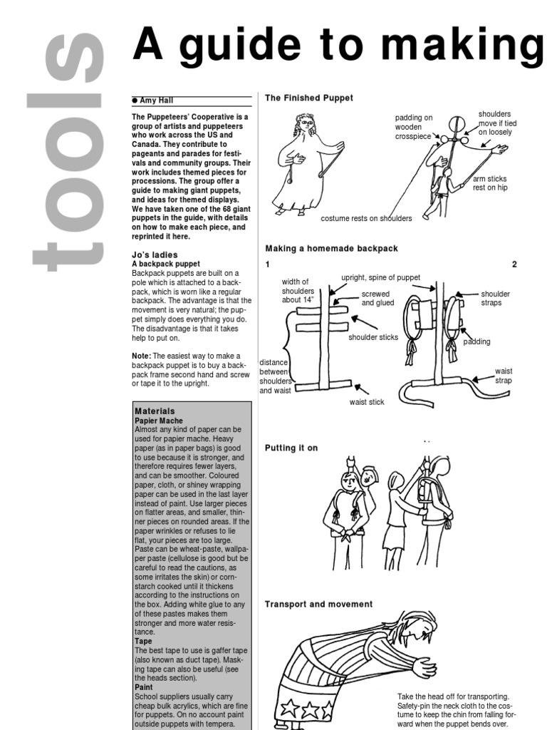 Giant Puppets | PDF | Backpack | Puppets