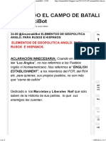 ELEMENTOS DE GEOPOLITICA ANGLO. PARA RUSOS E HISPANOS - AMPLIANDO EL CAMPO DE BATALLA @AnunnakiBot 24-09