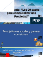 Los 20 Pasos para Comercializar Una Propiedad