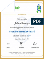 Certificates SCRUM - Anderson Vicente Rosa