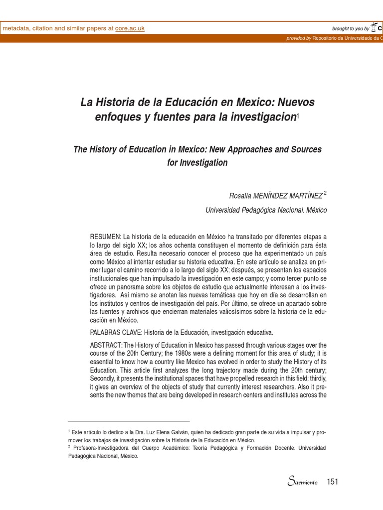 Historia de la Educación en México | PDF | México | Universidad