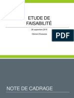 Etude de Faisabilité: 28 Septembre 2015 Clément Dussarps