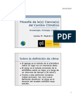 Filosofía de La(s) Ciencia(s) Del Cambio ClimáticoGnoseología, Ontología y PolíticaCarlos M. Madrid Casado