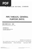 ASME 1.20.1 1983 R 2006 Pipe Threads, General Purpose (Inch) - Revision and Redesignation of ASME ANSI B2.1-1968