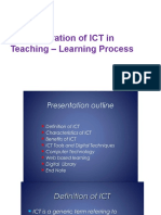 ICT in Teaching and Learning