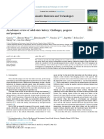 An Advance Review of Solid-State Battery Challenges, Progress