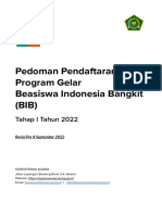 Revisi Pedoman Pendaftaran BIB Tahun 2022 