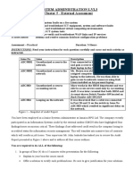 System Administration Cluster 5 AssessmentMKDSKJJF-Practical