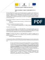 Modelo Designación de Personal y Toma de Conocimiento de La Cofinanciación FSE Ignacio Pérez
