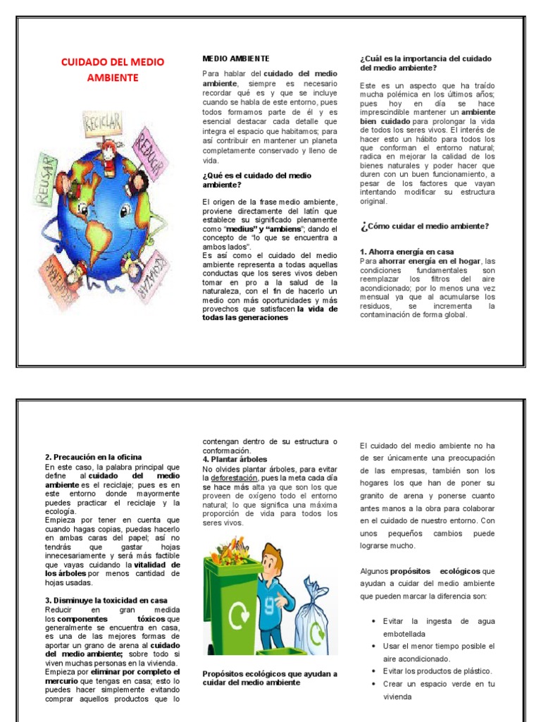 Importancia y cuidados del medio ambiente | PDF | Entorno natural | Vida