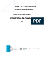 Notas de Cátedra 2 - Contrato de Trabajo - 2020