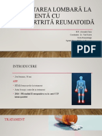 Afectarea Lombara La o Pacienta Cu Poliartrita Reumatoida