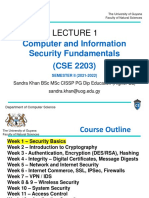 CSE2203 - Lecture 1 - Introduction To Information Security