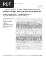 Clinical Comparisson of Conventional and Digital Impression