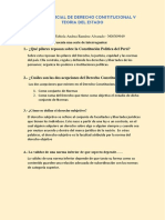 Examen Parcial de Derecho Constitucional Y Teoria Del Estado