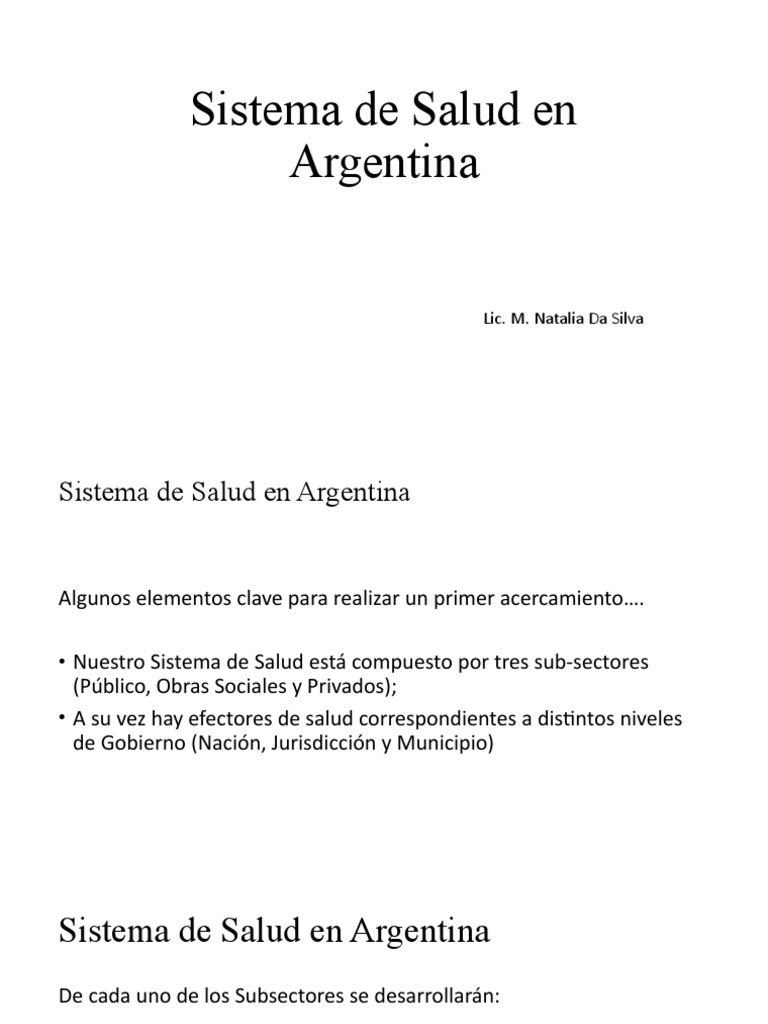 Evolución del Sistema de Salud en Argentina | PDF | Ciencias de la ...