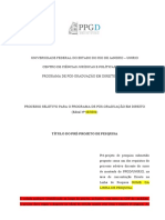 Modelo Pre-Projeto Selecao Do Mestrado