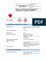 Msds Acetileno Disuelto