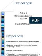 Lexicologie 1