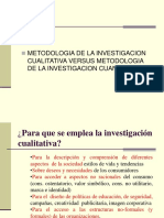 Metodología cualitativa vs cuantitativa