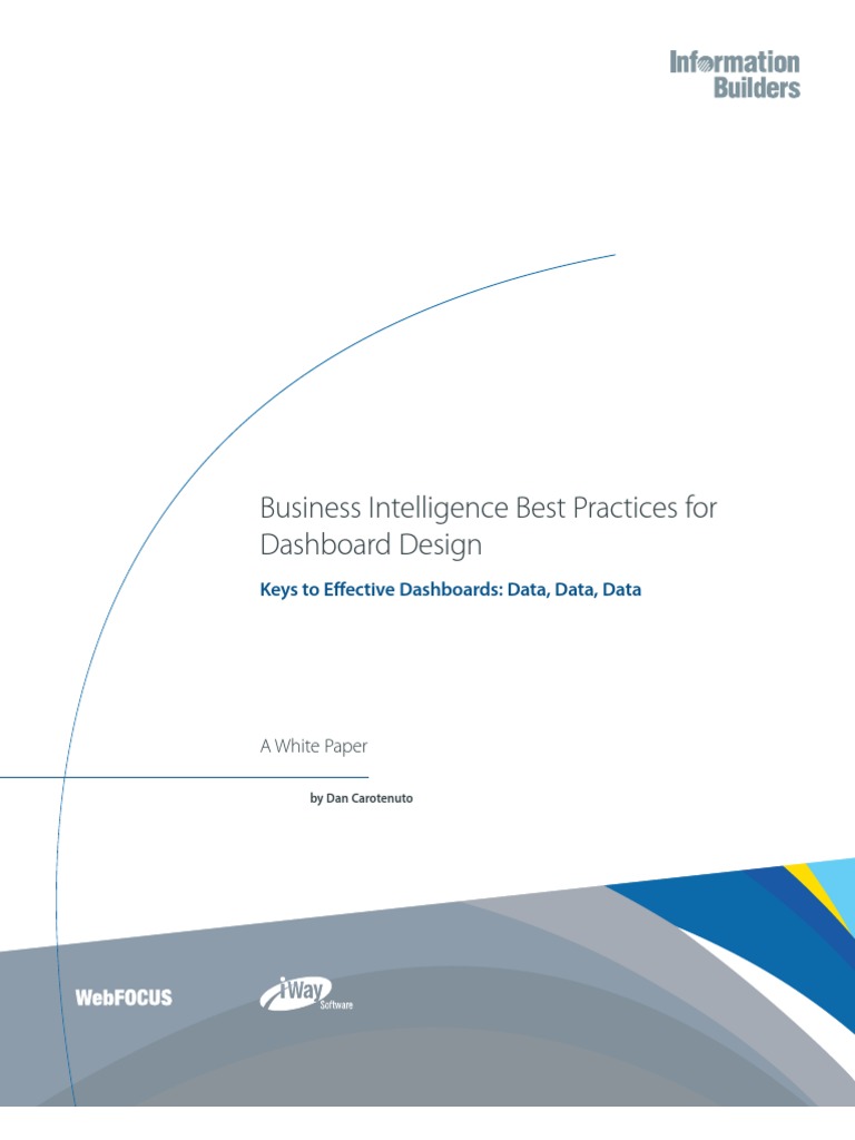 Business Intelligence Best Practices For Dashboard Design: Keys To ...
