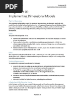 Week 05 Implementing Dimensional Models