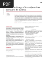 Traitement chirurgical des malformations vasculaires des mem