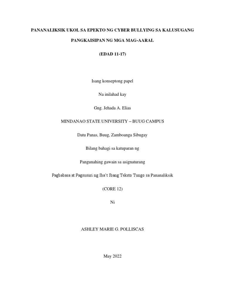 Konseptong Papel | PDF