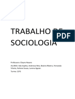 Trabalho de Sociologia