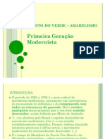 Manifesto Do Verde - Amarelismo SEMINARIO