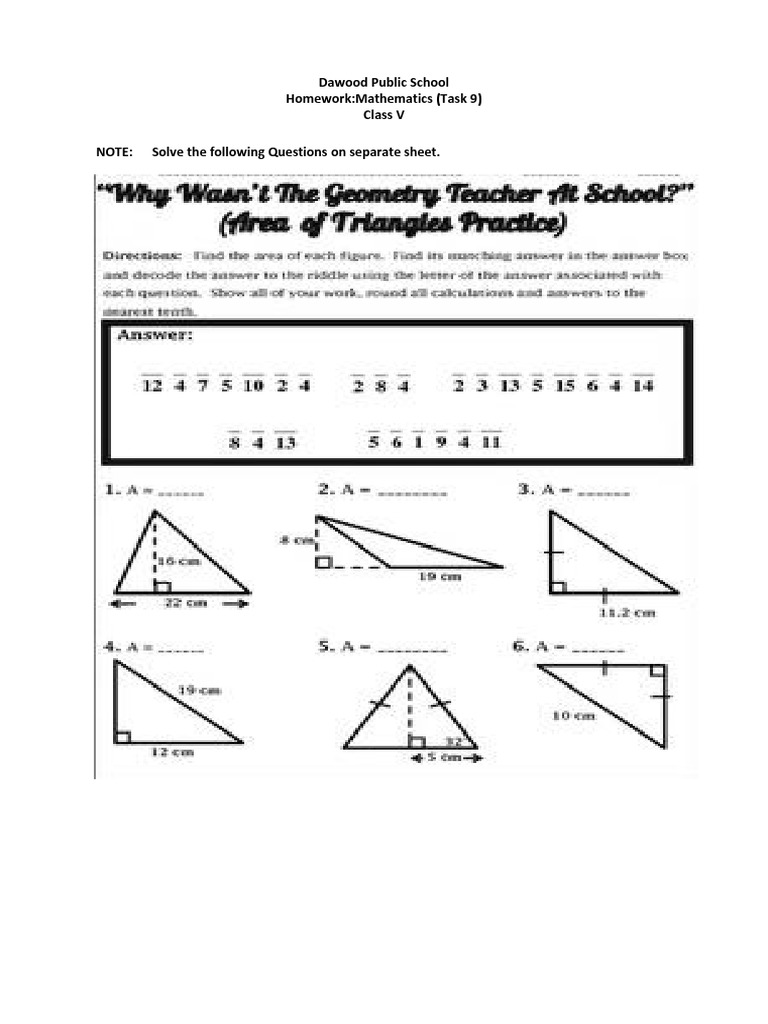 Class - V - Math - Task - 9 - 12 - Mar | PDF | Teaching Methods & Materials