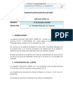 Planificacion y Programa de Auditoria 201222241 Humberto Yoc