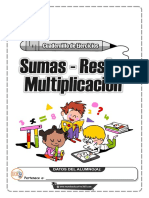 Cuaderno Con Ejercicios de Sumas, Restas y Multiplicacion