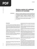 Affections acquises de la pathologie vertébrale non traumati