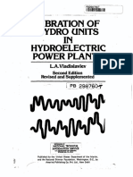 Vibration of Hydro Units in HPP - Vladislavlev