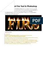 Flaming Hot Fire Text in Photoshop