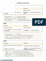 Gerunds and Infinitives