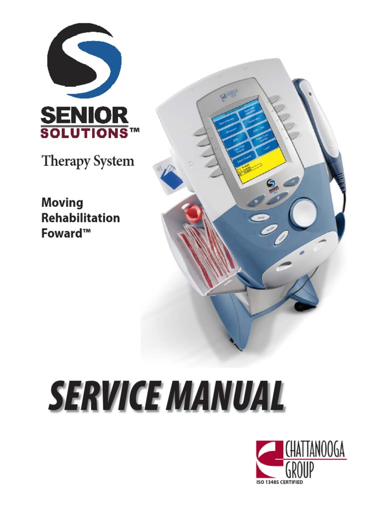 Chattanooga Therapy System Service Manual PDF Menu