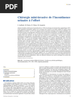 Chirurgie mini-invasive de l’incontinence