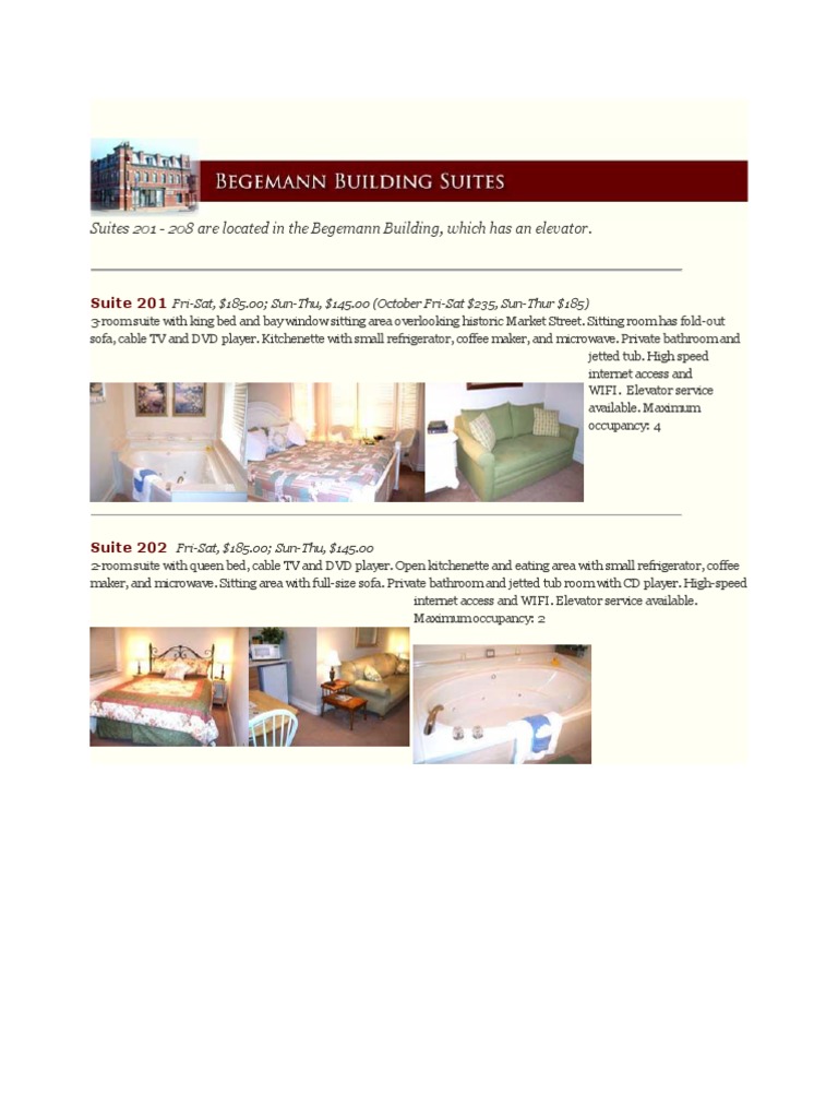Suites 201 - 208 Are Located in The Begemann Building, Which Has An ...