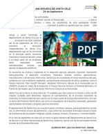 Aniversario Cívico de Santa Cruz 2023 | PDF | Bolivia | América del Sur