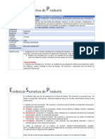 Videncia Umativa de Roducto: Evidencia Sumativa de Producto